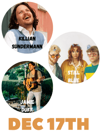Killian Sundermann, Still Blue and Jamie Duff live together, a mix of talented comedy and music.